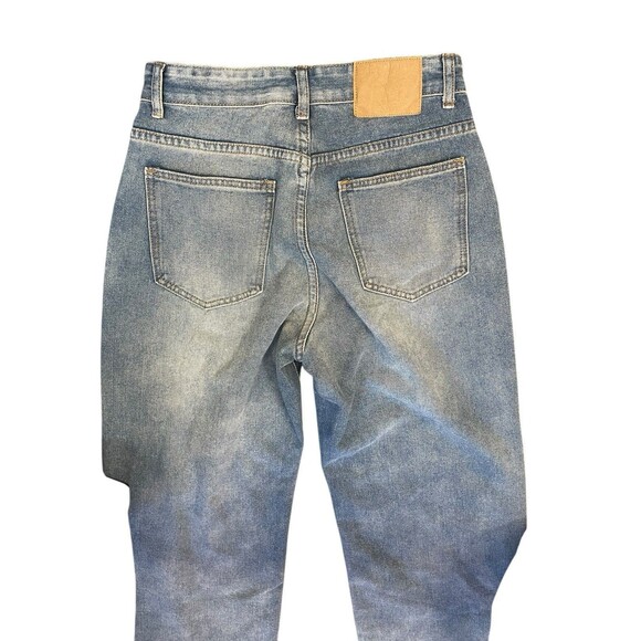 Locketomy Denim Jeans Womens M/28 Blue High Rise Wide Leg Light Wash Boho - Picture 4 of 12